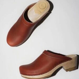 No. 6 Rich Brown Leather Mules